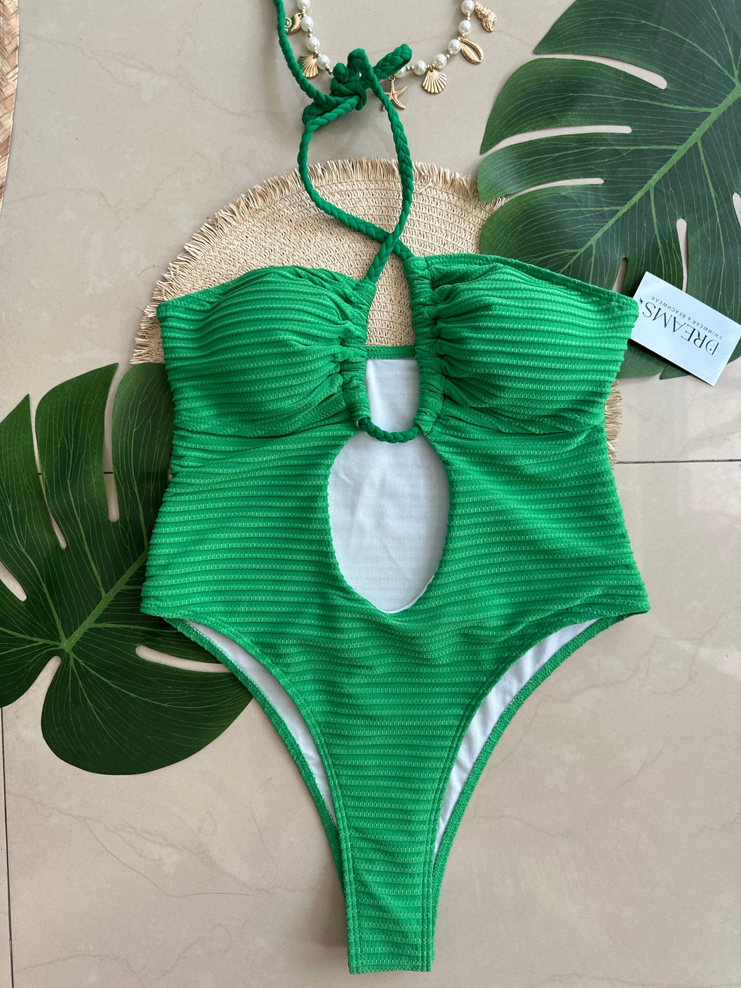 Bañador halter verde